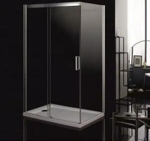 Правоъгълна душ кабина TIFANI Soft Close, 110х90х190 см. - Ляво