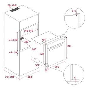 Фурна за вграждане TEKA HSB 610 - Бял