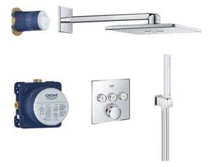 Душ комплект SmartControl С RAINSHOWER SmartActive 310 CUBE, хром