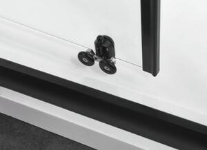 Преграден параван за баня с плъзгаща врата ELITЕ Black, черен - 100 х 195 см