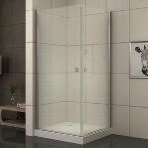 Квадратна душ кабина ICS-109S, мат-хром