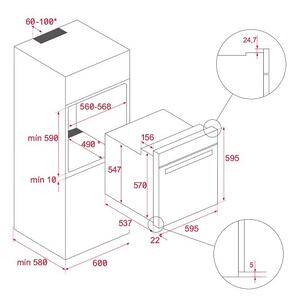Фурна за вграждане TEKA HSB 630 - Бял
