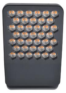 LUTEC LED осветително тяло за външна стена ATLANTIS, тъмно сиво, 22 см, метал, IP54, Сив, Алуминий, Модерен