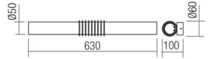 Redo 01-1431 - LED аплик AVANCE LED/14W/230V 63 см бял