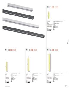 Redo 01-2765 - LED стенен аплик PLOT LED/31W/230V 90 cm черен