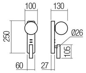 Redo 01-2991 - LED стенен аплик OASIS LED/3W/230V+1xG9/10W USB CRI 90 бял