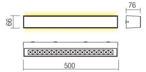 Redo 90259 - LED външно стенно осветително тяло AROOS LED/21W/230V 3000K IP65 бяло
