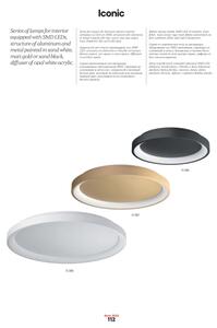 Redo 01-2675 - LED полилей с възможност за димиране на кабел ICONIC LED/60W/230V Ø 78 cm бял