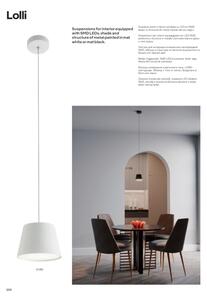 Redo 01-1495 - LED полилей на кабел LOLLI LED/6W/230V Ø 14 см бял