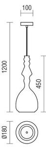 Redo 01-2937 - Полилей на кабел AMBIX 1xE27/42W/230V Ø 18 см, златист