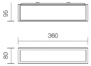 Redo 01-1234 - LED стенно осветително тяло за баня EGO LED/12W/230V IP44 хром