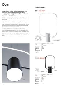 Redo 01-1227 - LED димируема настолна лампа DOM LED/21W/230V черна
