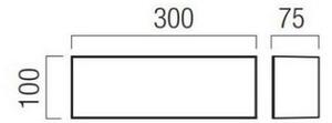 Redo 90329 - LED външно осветително тяло KODIAK LED/12W/230V 4000K 30 cm IP65 бяло
