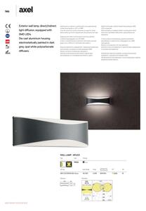 Redo 90126 - LED външно стенно осветително тяло AXEL LED/7W/230V 3000 IP65 антрацит