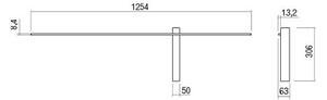 Redo 01-2200 - LED стенно осветително тяло TANGENT LED/14W/230V 3000K бяло