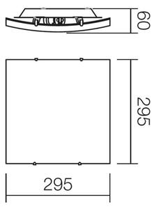 Redo 05-812 - Таванно осветително тяло SHAKE 1xE27/42W/230V 29,5x29,5 см бяло