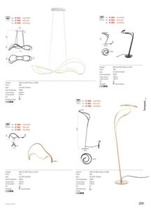 Redo 01-3598 - Димируем полилей на кабел TEMPEST LED/58W/230V златен