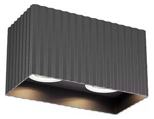 Redo 01-3412 - Точково осветително тяло DELPHI 2xGU10/7W/230V 16,1x8,1 cm черно