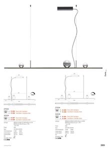 Redo 01-4301 - LED димируем полилей на кабел DUNE LED/48W/230V златист