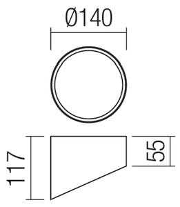 Redo 01-1629 - LED точково осветително тяло UTO LED/18W/230V Ø 14 cm бяло