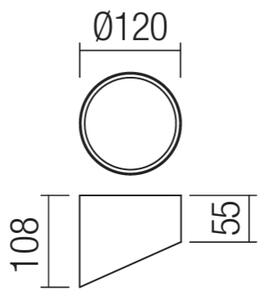 Redo 01-1627 - LED точково осветително тяло UTO LED/12W/230V Ø 12 см бяло