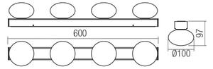 Redo 01-4309 - LED плафон за баня OVUM 4xLED/5W/230V IP44 хром