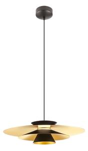 Redo 01-3001 - LED полилей на кабел FARGO LED/16,5W/230V Ø 50 cm черен/златен