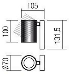 Redo 01-2548 - Стенно спот осветително тяло DELPHI 1xGU10/7W/230V бяло