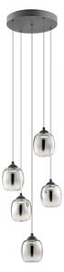 Redo 01-3488 -LED димируем полилей на кабел KHADI 5xLED/5,2W/230V черен/опушен