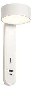 Redo 01-4640 - Стенно LED осветително тяло SADES LED/6W/230V CRI 90 USB бяло