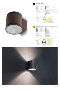 Redo 9596 - LED външно стенно осветително тяло ETA LED/6W/230V 3000K IP54 кафяво