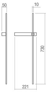 Redo 01-4673 - LED стенен аплик TANGENT LED/6W/230V CRI 90 черен