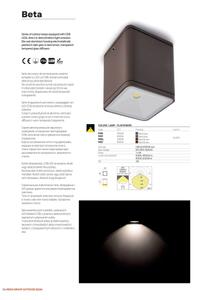 Redo 9080 - LED външен стенен осветител BETA LED/6W/230V 3000K IP54 кафяв
