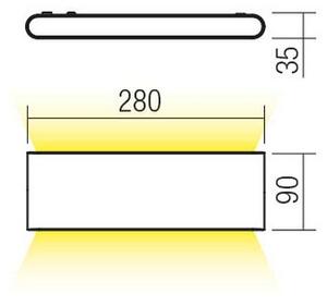 Redo 90451 - LED външно стенно осветително тяло KLIPPE LED/24W/230V 3000K IP54 бяло