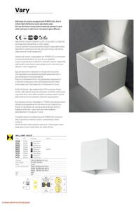 Redo 90296 - LED външно стенно осветително тяло VARY 2xLED/10W/230V IP54 антрацит