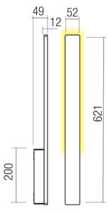 Redo 90869 - LED външно стенно осветително тяло REFLEXA LED/6W/230V IP54 бяло