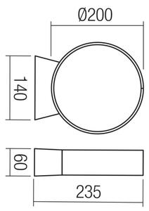 Redo 91062 - LED външно стенно осветително тяло ONIRO LED/8W/230V IP65 антрацит