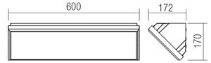 Redo 90678 -LED външно стенно осветително тяло MAKO LED/65W/230V 3000K IP65 антрацит