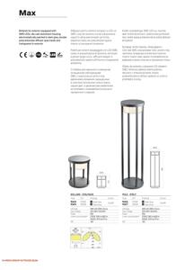 Redo 90676 - LED външна лампа MAX LED/15W/230V 2700K 80 cm IP65 антрацит
