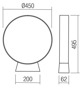Redo 91067 - LED външна лампа ONIRO LED/15W/230V 49,5 cm CRI 90 IP65 кафява