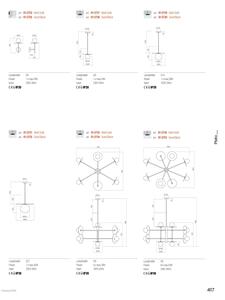 Redo 01-2735 - Полилей на тръба PLATO 8xG9/10W/230V, златен