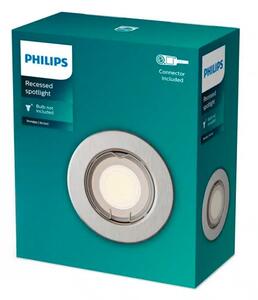 Philips - LED RGBW димируемо вградено осветително тяло PERIDOT 1xGU10/6,5W/230V сребристо
