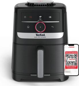 Фритюрник с горещ въздух Tefal Easy Fry Silence EY5728E1, 5 л. вместимост, 11 програми, Smart Assist, 1670W
