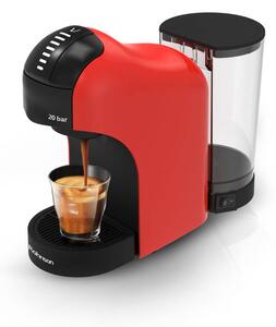 Кафемашина на капсули Rohnson R-98046R, 1400W, 20bar, 0.85l вместимост на резервоара за вода, защита от прегряване и свръхналягане, червена
