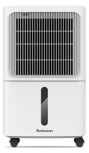 Обезвлажнител на въздух Rohnson R-91812, 160W, 2 l резервоар, подходящ за помещения с площ до 60m², 2 скорости, функция за сушене на дрехи, бял