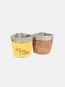 Sinsay - Кошница за съхранение 2 pack - opaнжeв