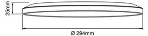 Brilliant - димируемо LED таванно осветително тяло SORELL LED/18W/230V 3000-6500K Ø 29 см + дистанционно управление