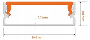 КОМПЛЕКТ 1x дигитална RGBW LED лента 9,6W/230V 3 m + 3x вграден профил 1 m + дистанционно управление