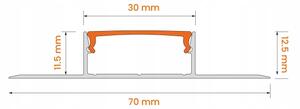 Комплект 1x LED лента MYLIVING LIGHTSTRIP LED/22W/230V 5m + 5x вграден профил 1 m