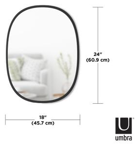 UMBRA Овално огледало за стена “HUB“ - черно - 61х46 см